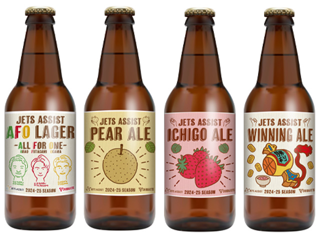 千葉ジェッツ×こまいぬコラボビール ラベルデザイン